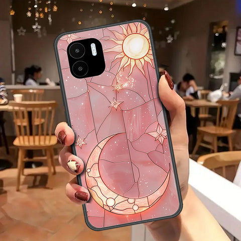 Xiaomi Redmi A1 Cover - Celestial Starry Universe Series - HQ Ultra Shine Premium Infinity Glass Soft Silicon Borders Case