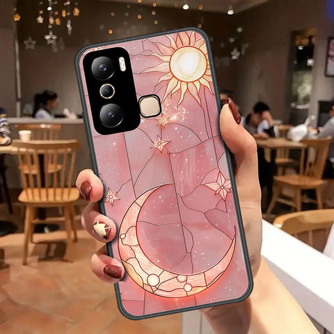 Infinix Hot 20i Cover - Celestial Starry Universe Series - HQ Ultra Shine Premium Infinity Glass Soft Silicon Borders Case