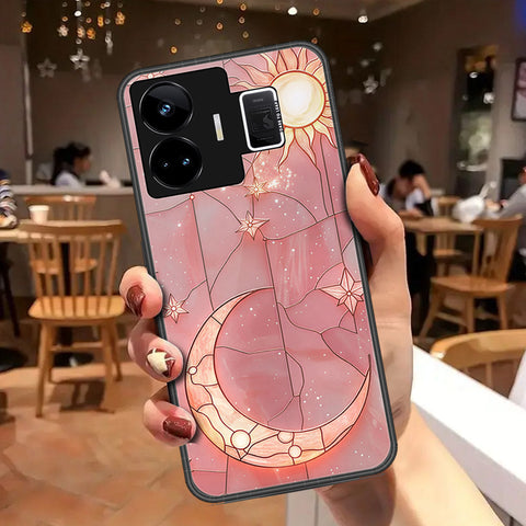 Realme GT3 Cover - Celestial Starry Universe Series - HQ Ultra Shine Premium Infinity Glass Soft Silicon Borders Case