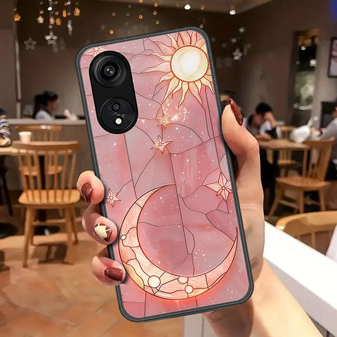 Oppo Reno 8T 5G Cover - Celestial Starry Universe Series - HQ Ultra Shine Premium Infinity Glass Soft Silicon Borders Case