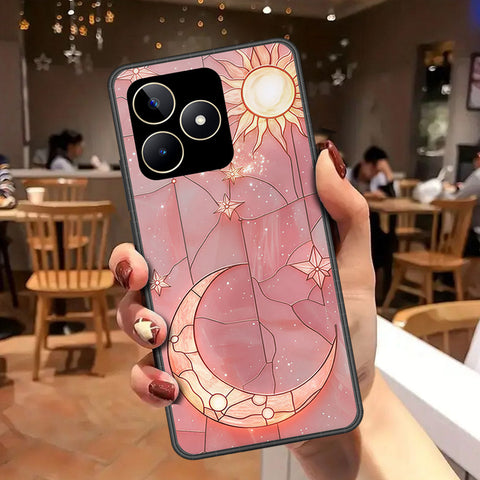 Realme Narzo N53 Cover - Celestial Starry Universe Series - HQ Ultra Shine Premium Infinity Glass Soft Silicon Borders Case