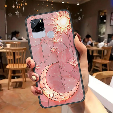 Realme C12 Cover - Celestial Starry Universe Series - HQ Ultra Shine Premium Infinity Glass Soft Silicon Borders Case