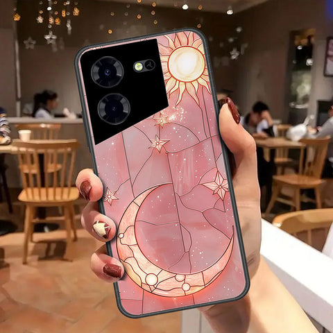 Tecno Pova 5 Pro Cover - Celestial Starry Universe Series - HQ Ultra Shine Premium Infinity Glass Soft Silicon Borders Case