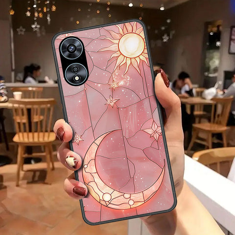 Oppo A78 4G Cover - Celestial Starry Universe Series - HQ Ultra Shine Premium Infinity Glass Soft Silicon Borders Case