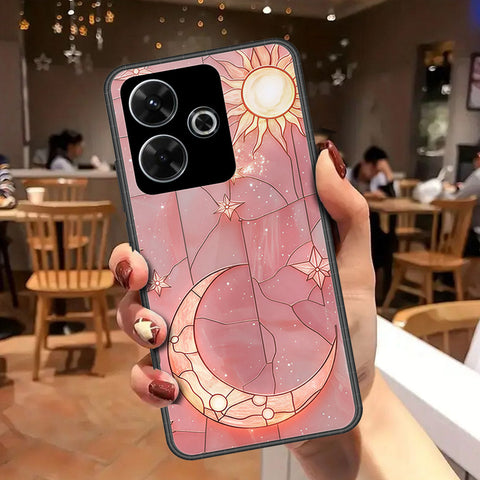 Xiaomi Redmi Note 13R Cover - Celestial Starry Universe Series - HQ Ultra Shine Premium Infinity Glass Soft Silicon Borders Case