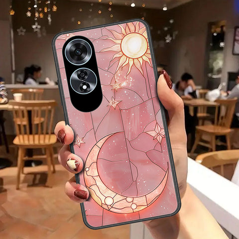 Oppo A60Cover - Celestial Starry Universe Series - HQ Ultra Shine Premium Infinity Glass Soft Silicon Borders Case