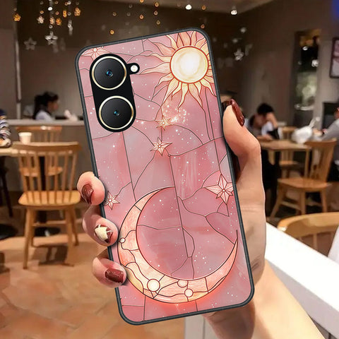 Vivo Y03 Cover - Celestial Starry Universe Series - HQ Ultra Shine Premium Infinity Glass Soft Silicon Borders Case
