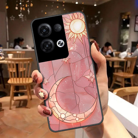 Oppo Reno 8 Pro  Cover - Celestial Starry Universe Series - HQ Ultra Shine Premium Infinity Glass Soft Silicon Borders Case