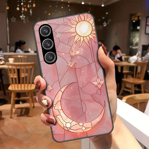 Samsung Galaxy S24 Cover - Celestial Starry Universe Series - HQ Ultra Shine Premium Infinity Glass Soft Silicon Borders Case