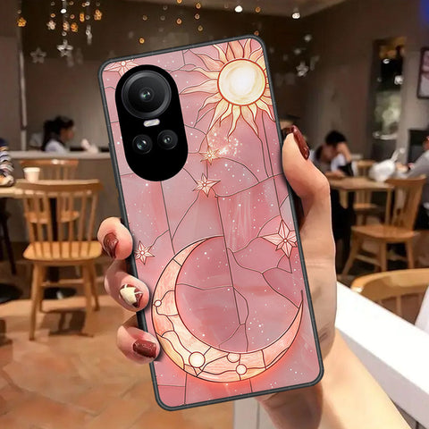Oppo Reno 10 Pro Cover - Celestial Starry Universe Series - HQ Ultra Shine Premium Infinity Glass Soft Silicon Borders Case
