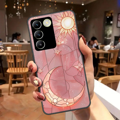Vivo Y100 4G Cover - Celestial Starry Universe Series - HQ Ultra Shine Premium Infinity Glass Soft Silicon Borders Case