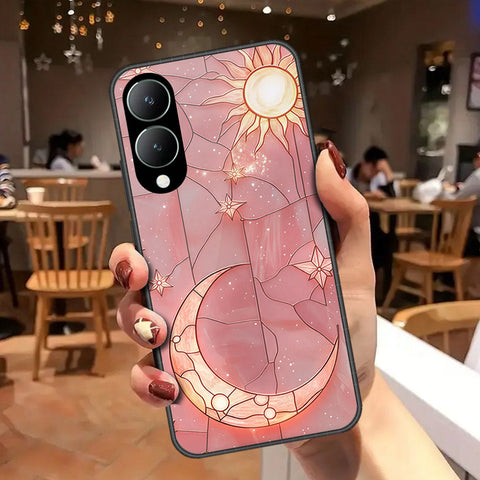 Vivo Y17s Cover - Celestial Starry Universe Series - HQ Ultra Shine Premium Infinity Glass Soft Silicon Borders Case