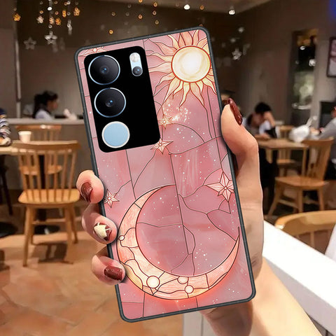 Vivo V29 Cover - Celestial Starry Universe Series - HQ Ultra Shine Premium Infinity Glass Soft Silicon Borders Case