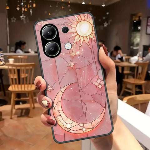 Xiaomi Redmi Note 13 Pro 4G Cover - Celestial Starry Universe Series - HQ Ultra Shine Premium Infinity Glass Soft Silicon Borders Case