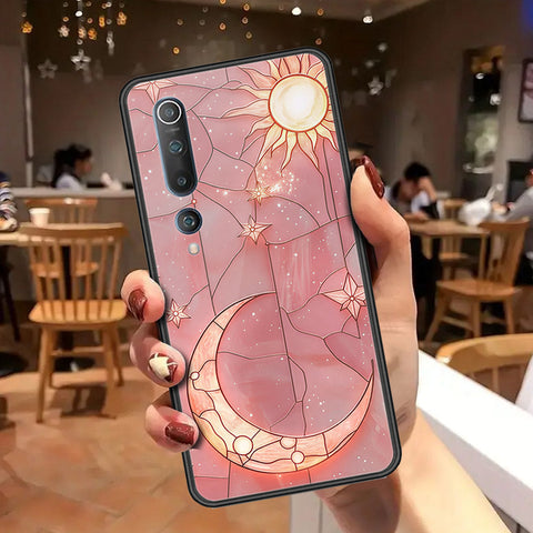 Xiaomi Mi 10 Cover - Celestial Starry Universe Series - HQ Ultra Shine Premium Infinity Glass Soft Silicon Borders Case