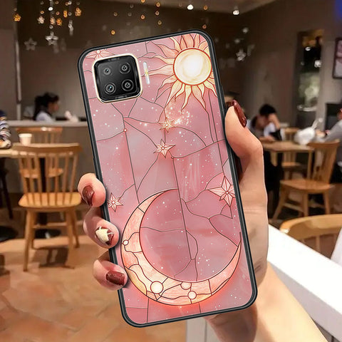 Oppo F17 Cover - Celestial Starry Universe Series - HQ Ultra Shine Premium Infinity Glass Soft Silicon Borders Case