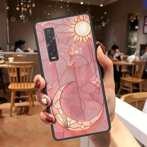 Oppo Find X2 Pro Cover - Celestial Starry Universe Series - HQ Ultra Shine Premium Infinity Glass Soft Silicon Borders Case