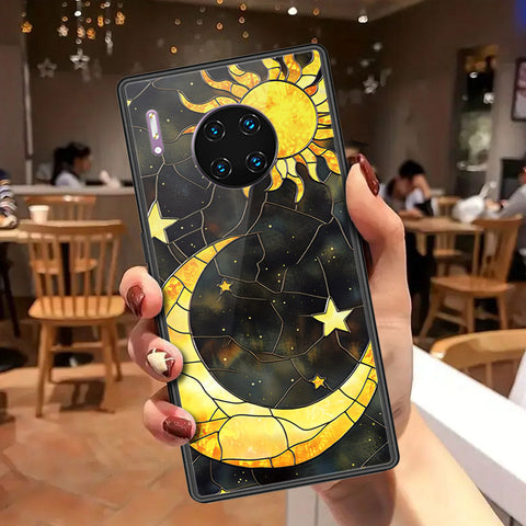 Huawei Mate 30 Pro Cover - Celestial Starry Universe Series - HQ Ultra Shine Premium Infinity Glass Soft Silicon Borders Case