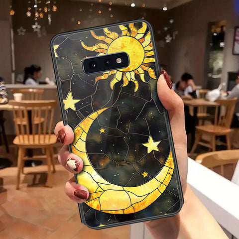 Samsung Galaxy S10e Cover - Celestial Starry Universe Series - HQ Ultra Shine Premium Infinity Glass Soft Silicon Borders Case
