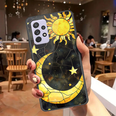 Samsung Galaxy A72 Cover - Celestial Starry Universe Series - HQ Ultra Shine Premium Infinity Glass Soft Silicon Borders Case