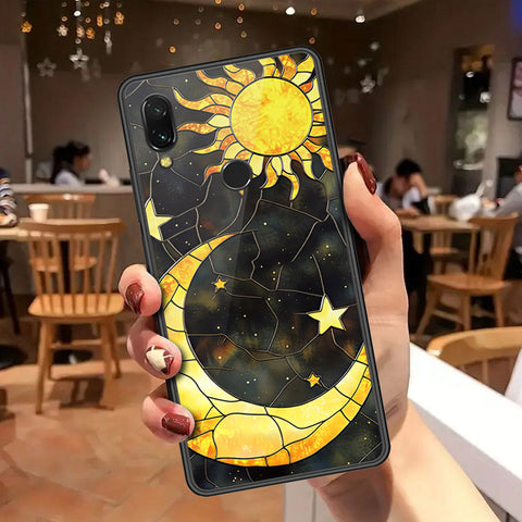 Xiaomi Redmi 7 Cover - Celestial Starry Universe Series - HQ Ultra Shine Premium Infinity Glass Soft Silicon Borders Case