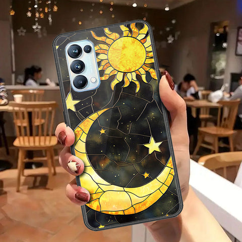 Oppo Reno 5 Pro 5G Cover - Celestial Starry Universe Series - HQ Ultra Shine Premium Infinity Glass Soft Silicon Borders Case