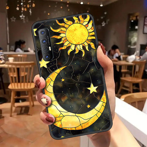 Oppo Reno 3 Pro Cover - Celestial Starry Universe Series - HQ Ultra Shine Premium Infinity Glass Soft Silicon Borders Case