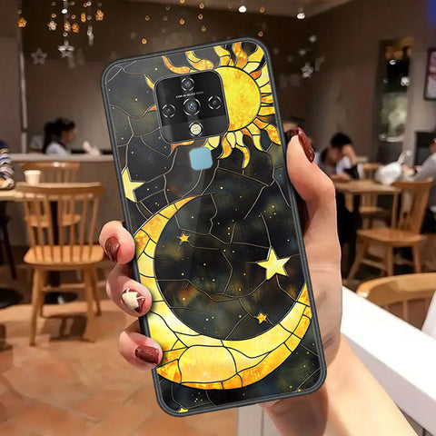 Tecno Camon 16 Cover - Celestial Starry Universe Series - HQ Ultra Shine Premium Infinity Glass Soft Silicon Borders Case