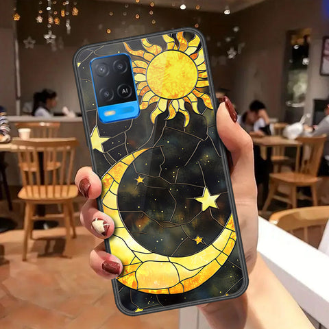 Oppo A54 4G Cover - Celestial Starry Universe Series - HQ Ultra Shine Premium Infinity Glass Soft Silicon Borders Case