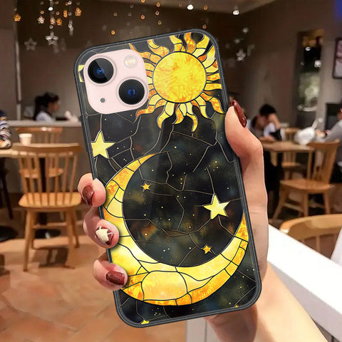 iPhone 14 Pro Cover - Celestial Starry Universe Series - HQ Ultra Shine Premium Infinity Glass Soft Silicon Borders Case