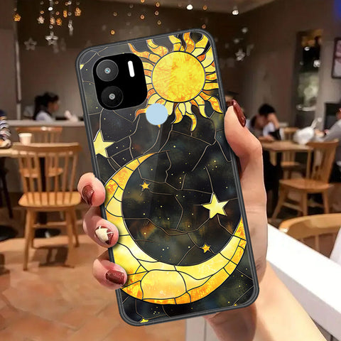 Xiaomi Redmi A1 Plus Cover - Celestial Starry Universe Series - HQ Ultra Shine Premium Infinity Glass Soft Silicon Borders Case