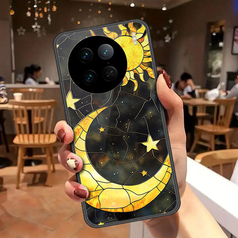 Vivo X90 Pro Cover - Celestial Starry Universe Series - HQ Ultra Shine Premium Infinity Glass Soft Silicon Borders Case