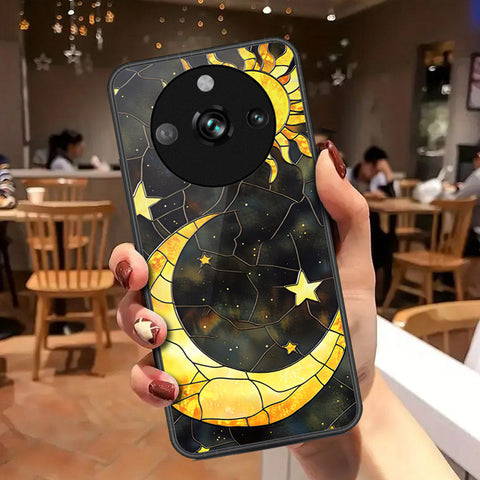 Realme 11 Pro Cover - Celestial Starry Universe Series - HQ Ultra Shine Premium Infinity Glass Soft Silicon Borders Case