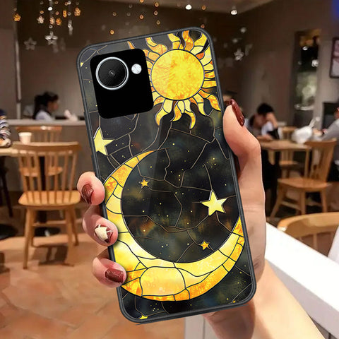Realme C30 Cover - Celestial Starry Universe Series - HQ Ultra Shine Premium Infinity Glass Soft Silicon Borders Case