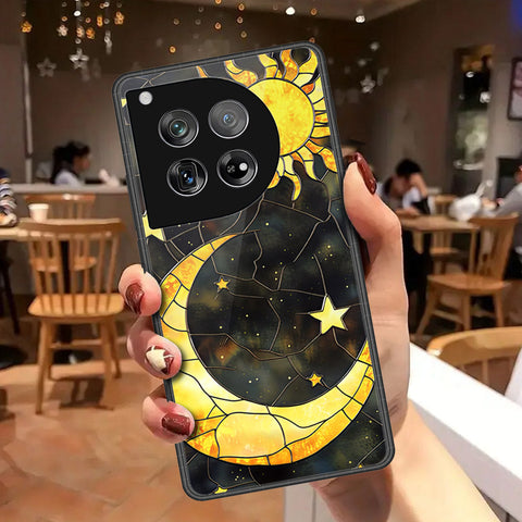 OnePlus 12 Cover - Celestial Starry Universe Series - HQ Ultra Shine Premium Infinity Glass Soft Silicon Borders Case