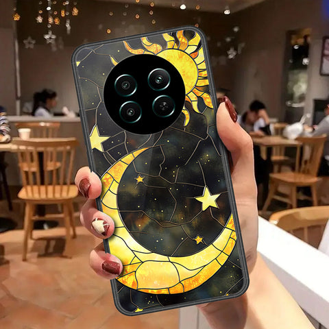 Realme 12 PlusCover - Celestial Starry Universe Series - HQ Ultra Shine Premium Infinity Glass Soft Silicon Borders Case