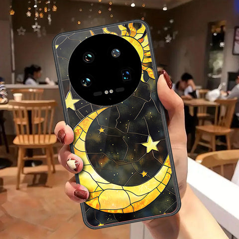 Xiaomi 14 Ultra Cover - Celestial Starry Universe Series - HQ Ultra Shine Premium Infinity Glass Soft Silicon Borders Case