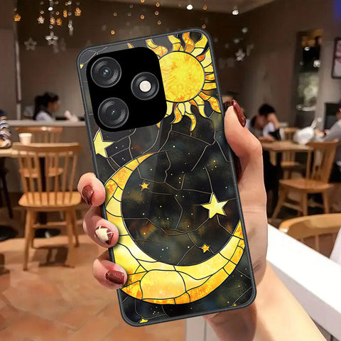 Tecno Spark 10C Cover - Celestial Starry Universe Series - HQ Ultra Shine Premium Infinity Glass Soft Silicon Borders Case