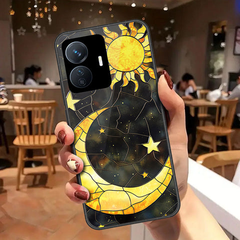 Vivo Y77e Cover - Celestial Starry Universe Series - HQ Ultra Shine Premium Infinity Glass Soft Silicon Borders Case