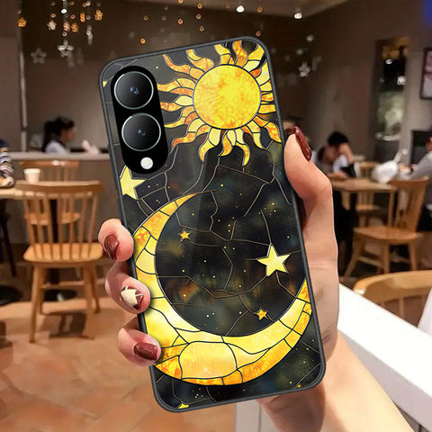 Vivo Y17s Cover - Celestial Starry Universe Series - HQ Ultra Shine Premium Infinity Glass Soft Silicon Borders Case