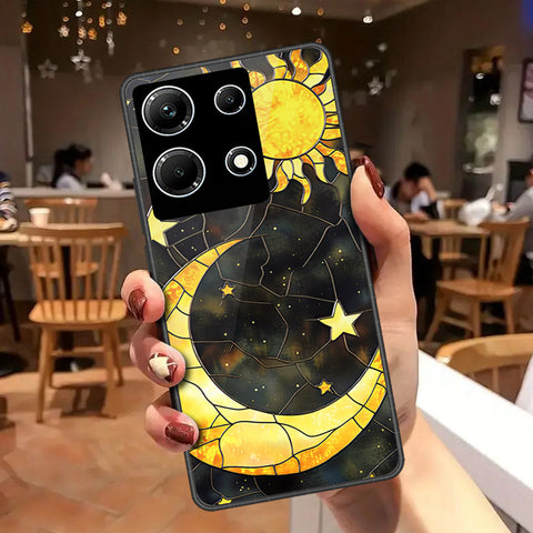 Infinix Note 30 Cover - Celestial Starry Universe Series - HQ Ultra Shine Premium Infinity Glass Soft Silicon Borders Case