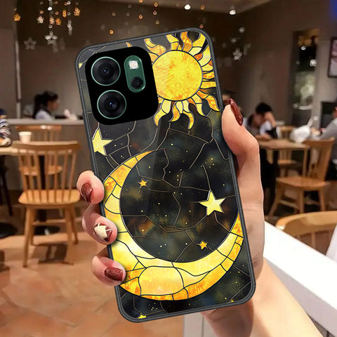 Oppo Reno 14F Cover - Celestial Starry Universe Series - HQ Ultra Shine Premium Infinity Glass Soft Silicon Borders Case