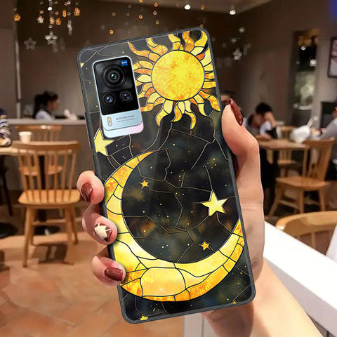 Vivo X60 Pro Cover - Celestial Starry Universe Series - HQ Ultra Shine Premium Infinity Glass Soft Silicon Borders Case