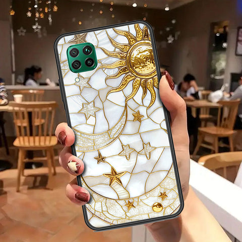 Huawei Nova 7i Cover - Celestial Starry Universe Series - HQ Ultra Shine Premium Infinity Glass Soft Silicon Borders Case