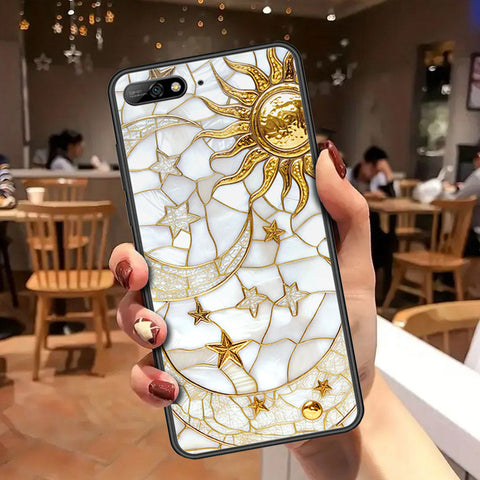 Huawei Y6 Prime 2018 Cover - Celestial Starry Universe Series - HQ Ultra Shine Premium Infinity Glass Soft Silicon Borders Case