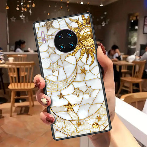 Huawei Mate 30 Pro Cover - Celestial Starry Universe Series - HQ Ultra Shine Premium Infinity Glass Soft Silicon Borders Case