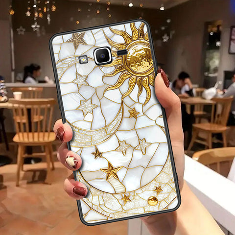 Samsung Galaxy Grand Prime Cover - Celestial Starry Universe Series - HQ Ultra Shine Premium Infinity Glass Soft Silicon Borders Case