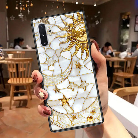 Samsung Galaxy Note 10 Plus Cover - Celestial Starry Universe Series - HQ Ultra Shine Premium Infinity Glass Soft Silicon Borders Case