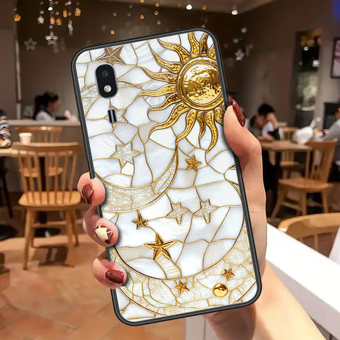 Samsung Galaxy A2 Core Cover - Celestial Starry Universe Series - HQ Ultra Shine Premium Infinity Glass Soft Silicon Borders Case