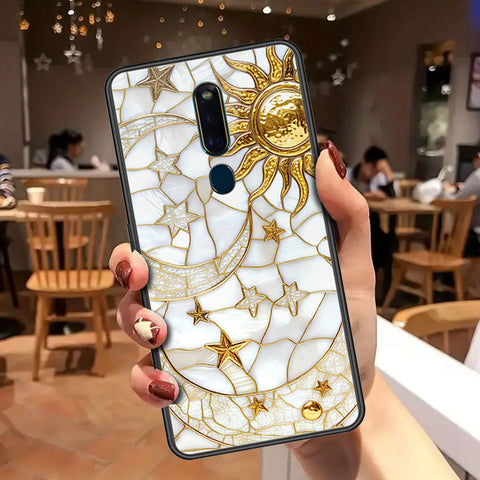 Oppo F11 Pro Cover - Celestial Starry Universe Series - HQ Ultra Shine Premium Infinity Glass Soft Silicon Borders Case
